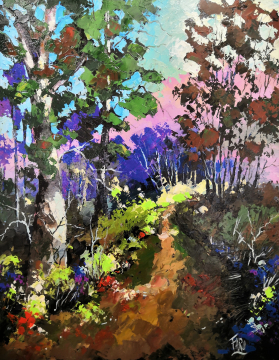 Roger FAGES - sous bois à LAMONGERIE (19)